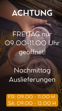 Spezial-Öffnungszeiten
